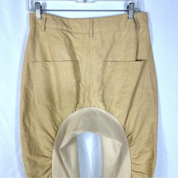 STELLA MCCARTNEY Xenia Khaki Horseshoe Bend Trousers Size Italian 38 US size 2 - Picture 3 of 8